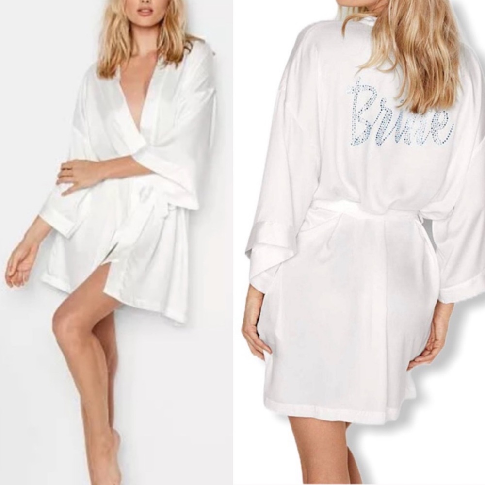 Victoria’s Secret Satin Kimono Robe Bride
